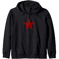 Amazon.com: Red Colored Star on Multiple Colors Zip Hoodie